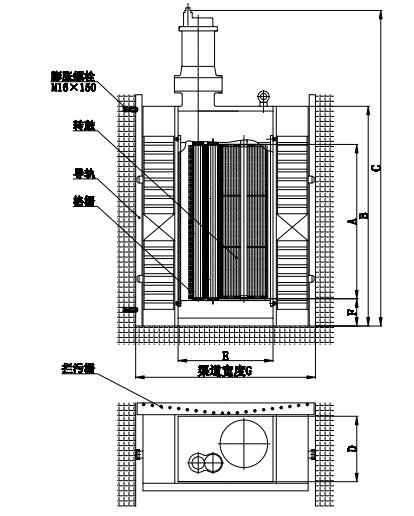 粉碎格栅除污机结构图